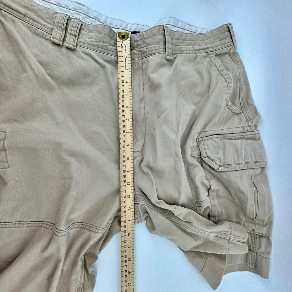 VTG Polo Ralph Lauren‎ Mens 42L Cargo Shorts Paratrooper Utility Chino Tan